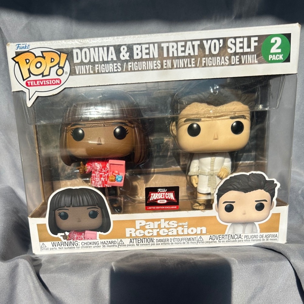 Funko Pop Parks And Recreation Donna & Ben Treat Yo Self 2 Pack Target Exclusive